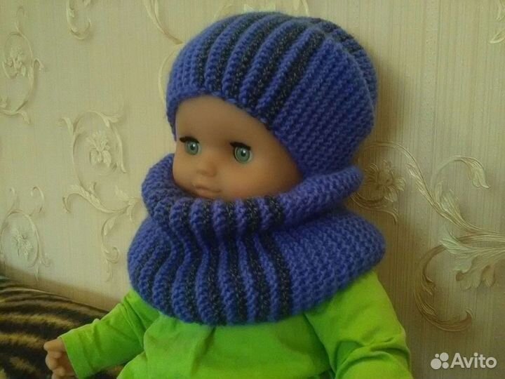 Шапочка бини и снуд