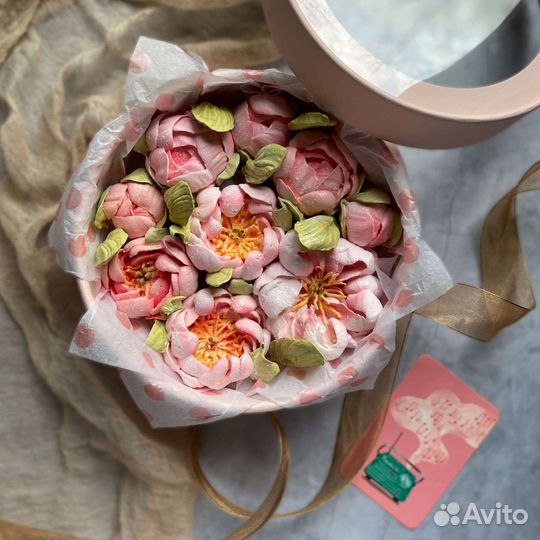 Съедобный букет, яблочный зефир