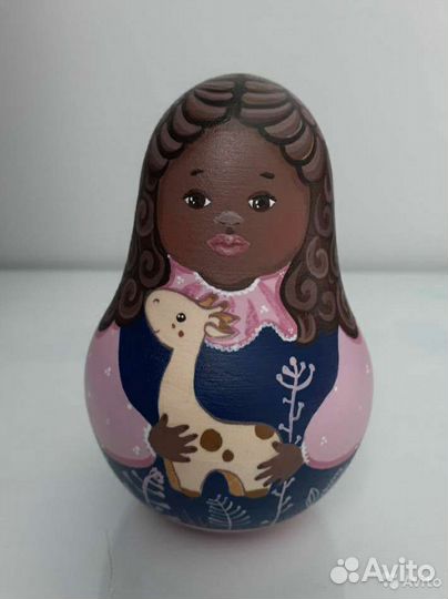 Неваляшка Матрешка 12 см