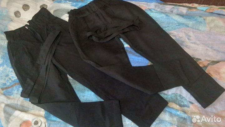 Школьная форма чёрная,блузки, брюки, пиджак128-134