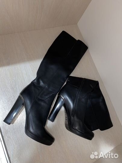 Кожанные сапоги