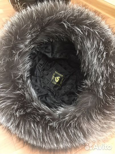 Шапка из чернобурки, новая