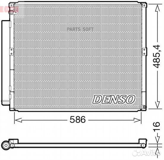 Denso DCN50113 Радиатор кондиционера