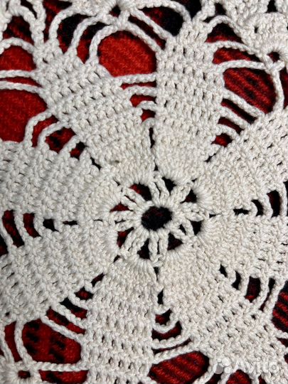 Винтаж, вязаные салфетки, Германия- 29*29;24*24