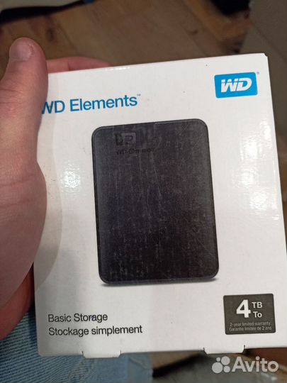 Внешний жёсткий диск WD Elements 4tb