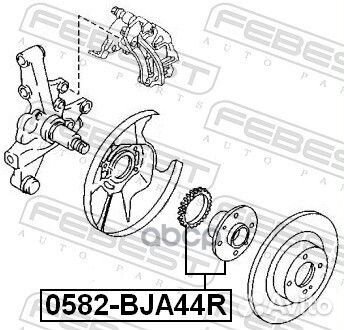 К-кт подш. ступ.зад. Mazda 323 ABS 89/MX3 1.6