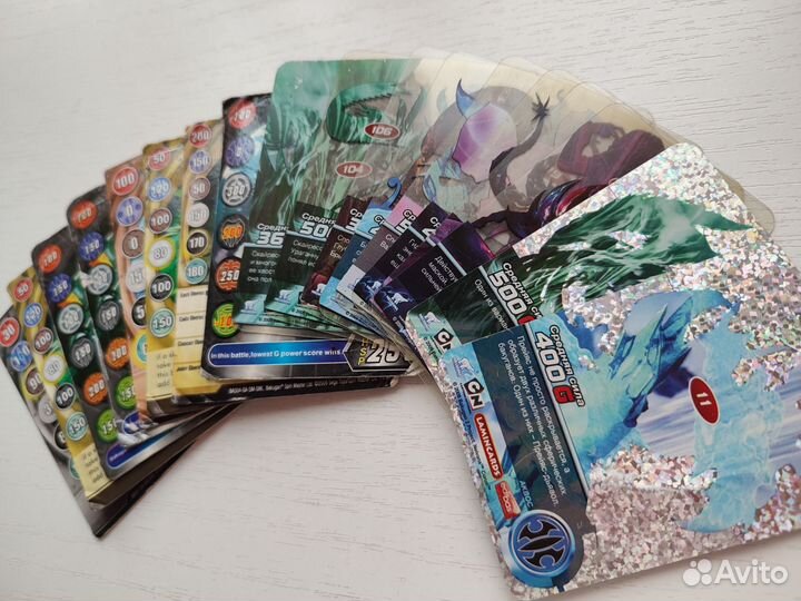 18 ш редкие карты Бакуган металлические прозрачные