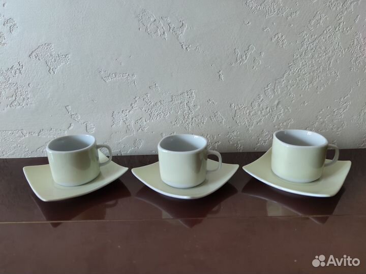 Кофейные пары Olaff фарфор (кружки чашки тарелки)