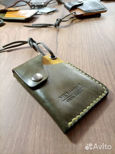 Мини кошелек натуральная кожа