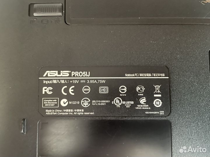 Ноутбук asus на запчасти