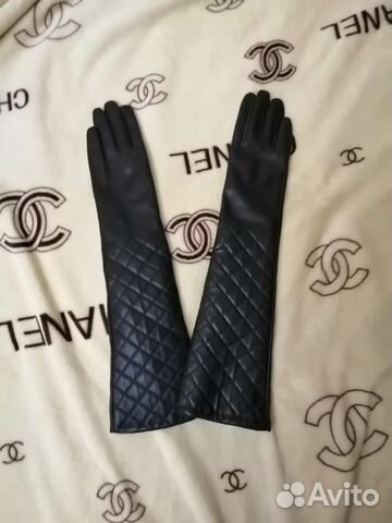 Перчатки женские кожаные зимние