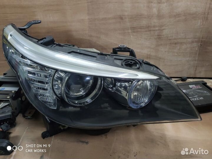 Фары рестайлинг адаптив е60