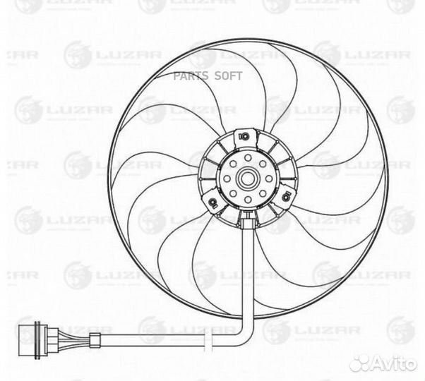 Вентилятор двигателя Skoda Octavia (96) /VW Golf I