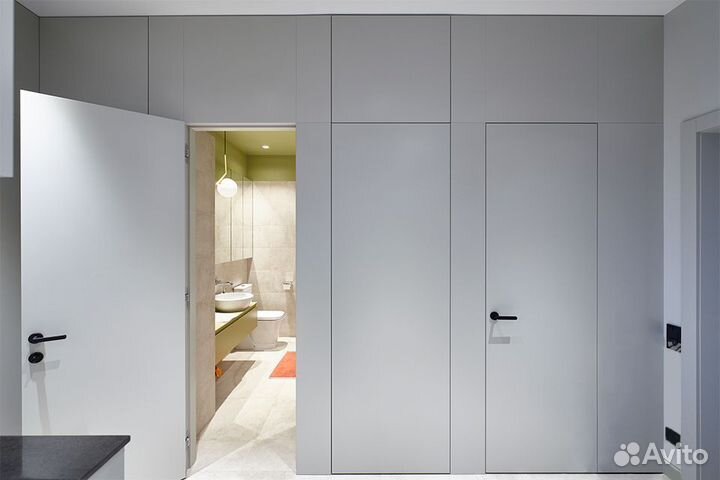 Скрытая дверь под покраску