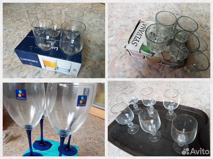 Бокалы, стаканы, пивные кружки