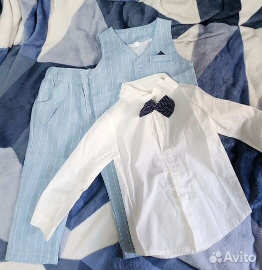 Праздничный Костюм для мальчика 80 брюки рубашка