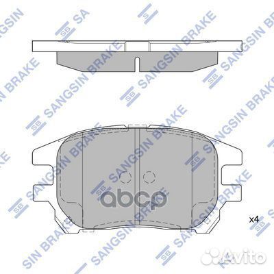 Колодки тормозные toyota lexus RX300 00-03 пере