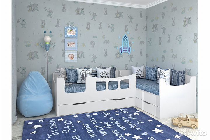 Детская угловая кровать 