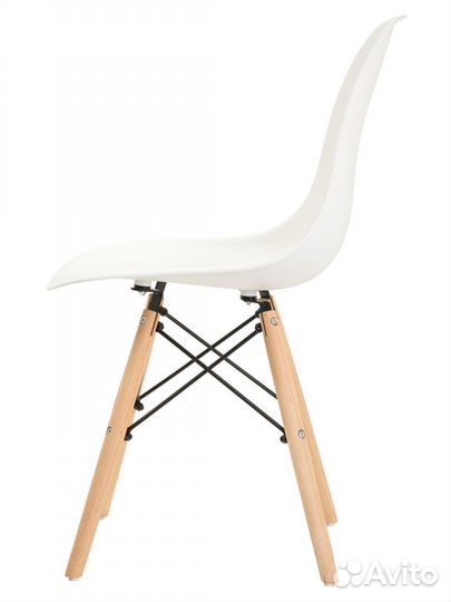 Стул в стиле eames DSW, молочный, 4 шт