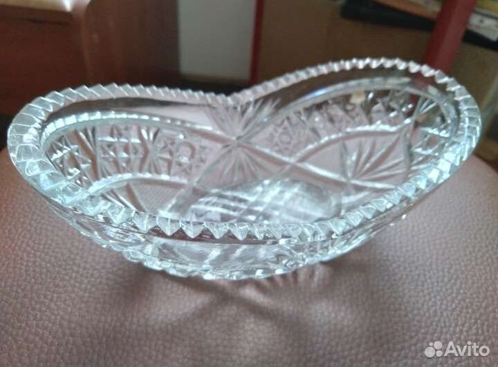 Хрустальная конфетница СССР