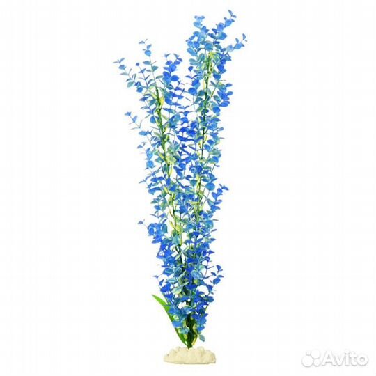 Пластиковое растение Бакопа синяя 10см (Барбус) Pl