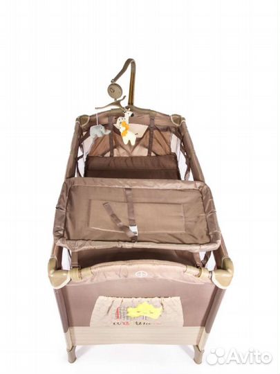Детская кроватка манеж складная с матрасом
