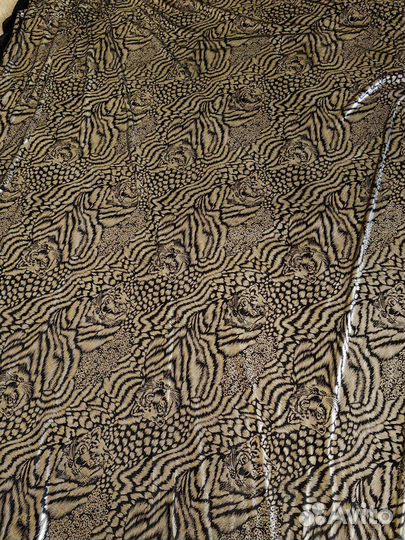 Ткань натуральный шелк с принтом 2м