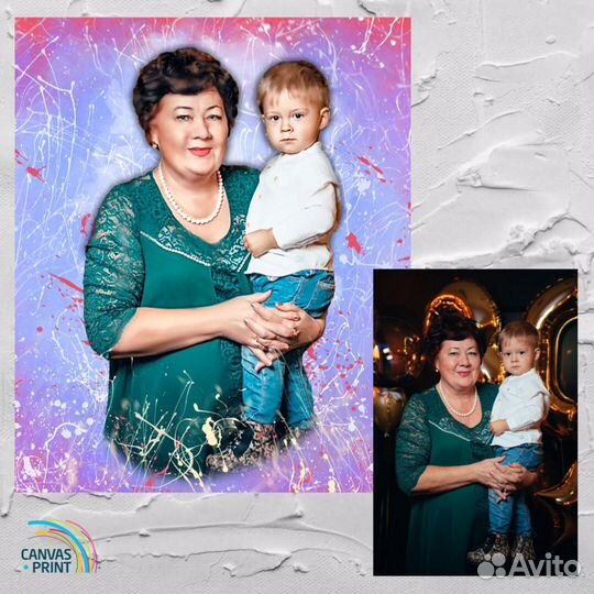 Фото на холсте