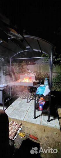 Мангал в стиле лофт