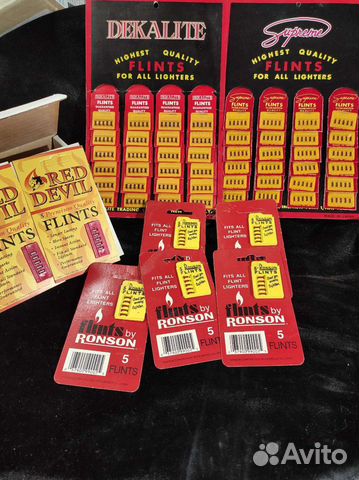 Кремни для винтажных зажигалок. Ronson, Red Devil