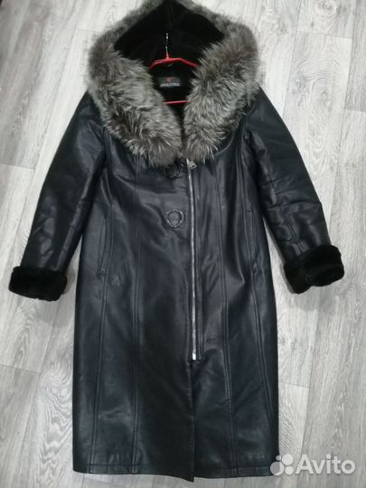 Женская кожаная дубленка 48-50