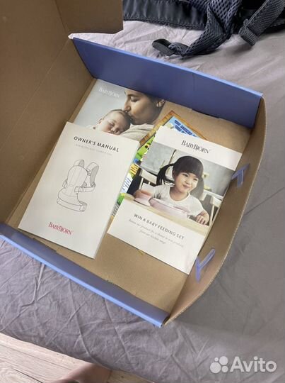 Эргорюкзак кенгуру Babybjörn антрацит one air mesh