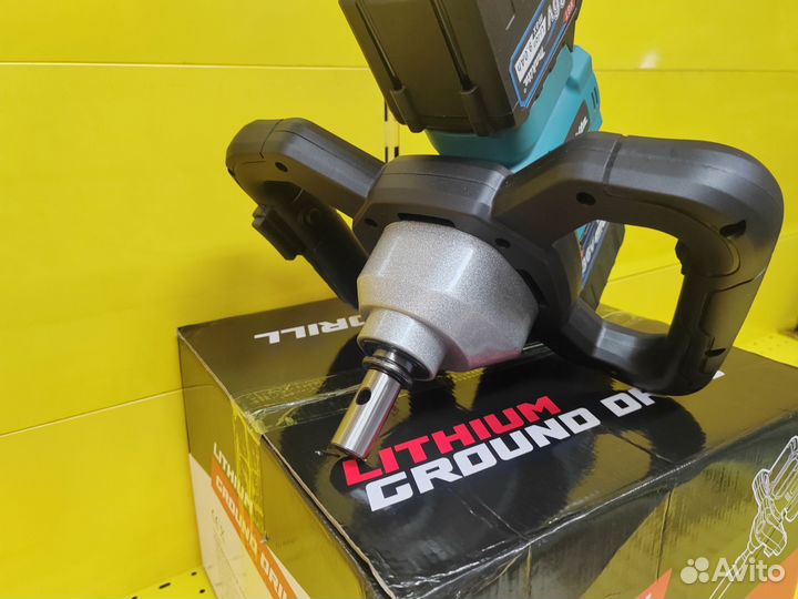 Электро Бур, ледобур 36v+36v с увеличенными АКБ