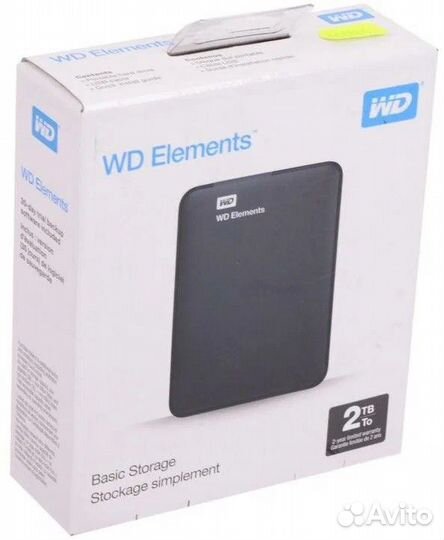 Внешний жесткий диск WD Elements 2 TB wdbu6Y0020BB