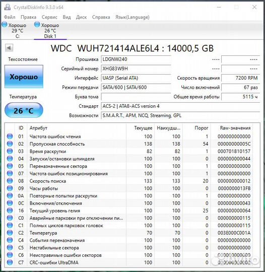 Жесткий диск WD Ultrastar DC HC530 14TB