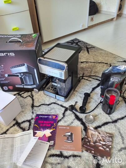 Кофеварка рожковая Polaris PCM 1535E