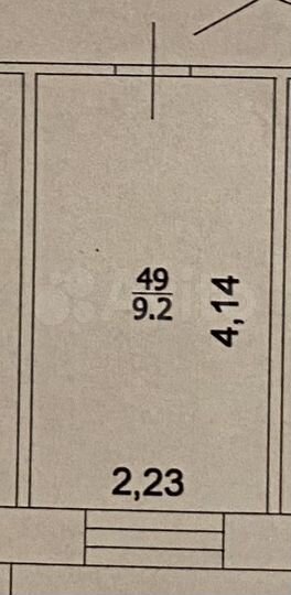 Комната 14 м² в 1-к., 4/5 эт.