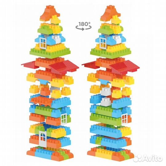 Конструктор из 130 деталей в коробке