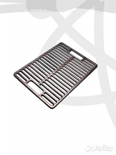 Чугунная решетка гриль 375 х 280 х 9 мм