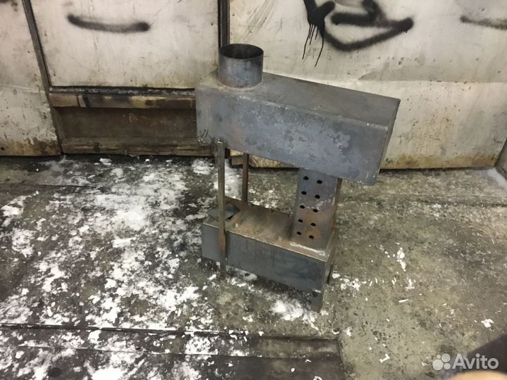 Печь для гаража на отработке