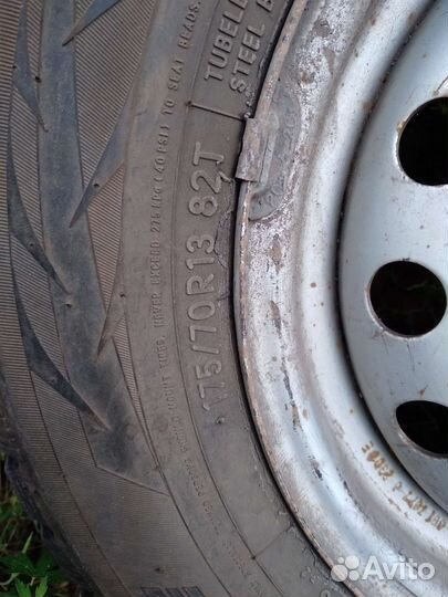 Резина r 13 летние зимняя тоя на toyota штампах