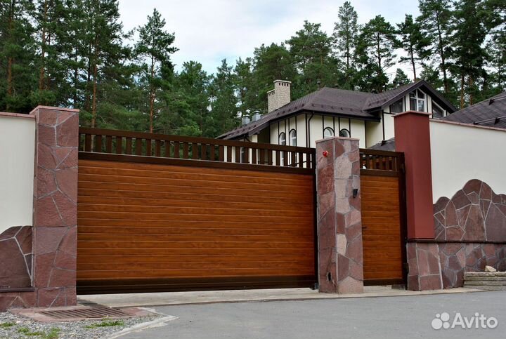 Откатные въездные ворота