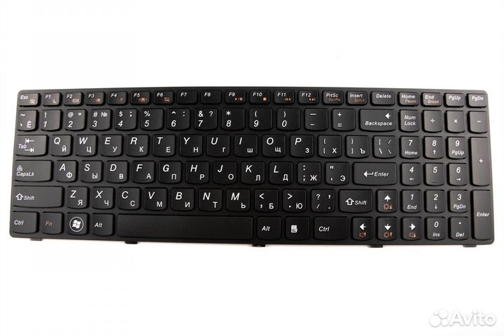 Клавиатура для ноутбука Lenovo Y570 черная рамка