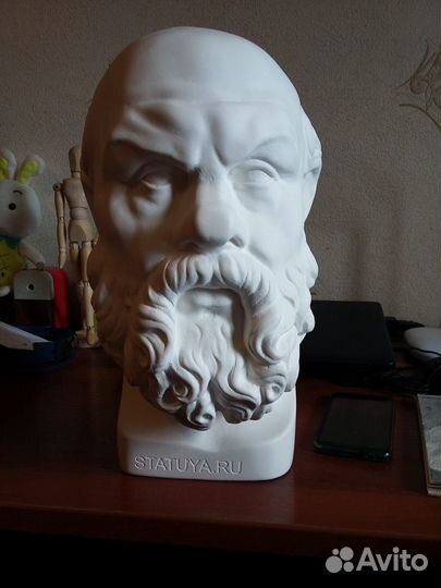 Гипсовая голова Сократ