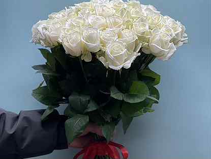 Белая Роза букет из розы цветы