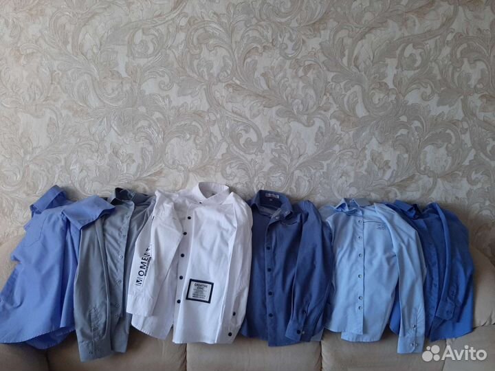 Рубашки школьные для мальчика, р-р 158