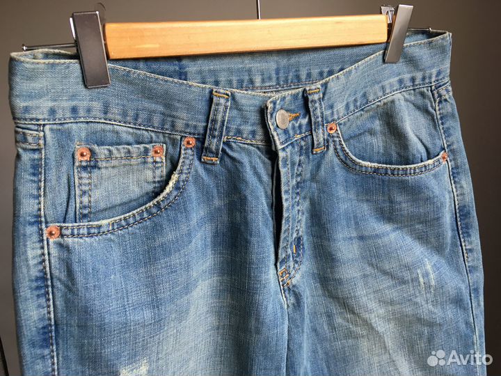 Levi’s 501 голубые прямые джинсы винтаж унисекс