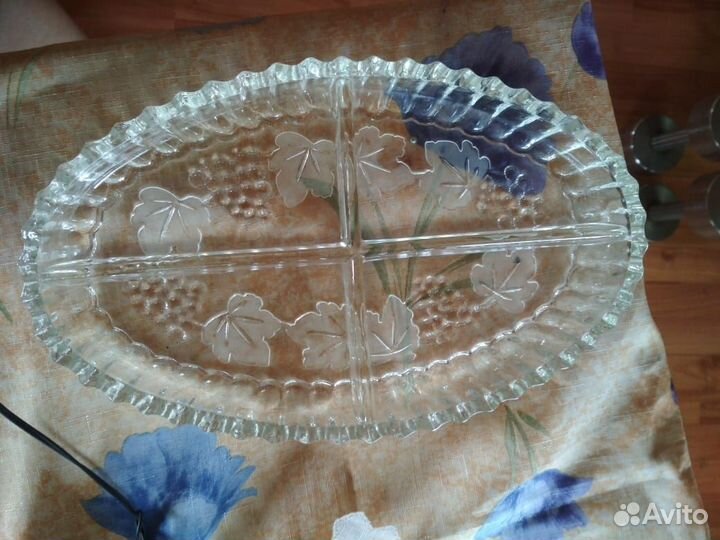 Фруктовница хрустальная