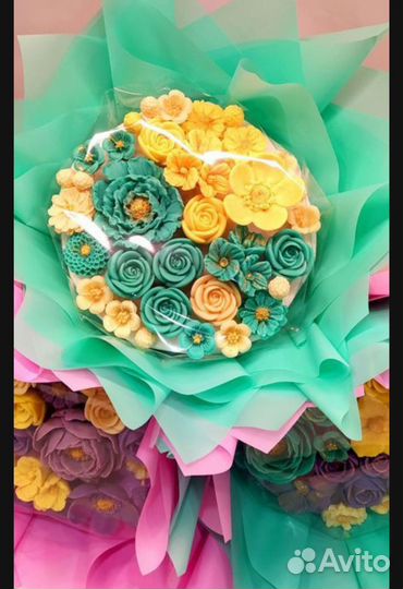 Букет из шоколада, съедобные цветы