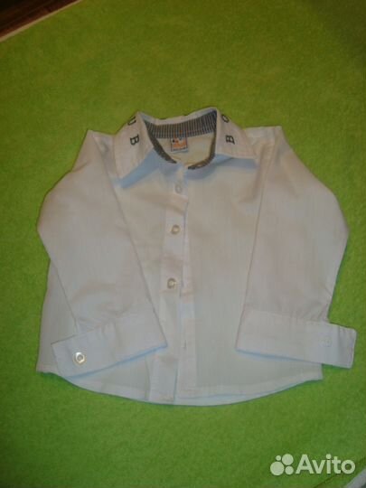 Продам рубашку с жилеткой на мальчика 1-2 года